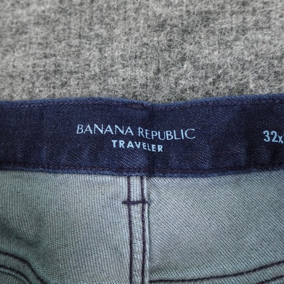 Banana Republic Traveler Jeans 32X32 Blue Denim Slim Fit‎ Stretch Casual 31X30 - Picture 3 of 13